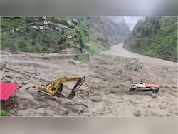 Watch: Flash Flood In Uttarakhand Washes Away Vehicles After Bridge Collapse