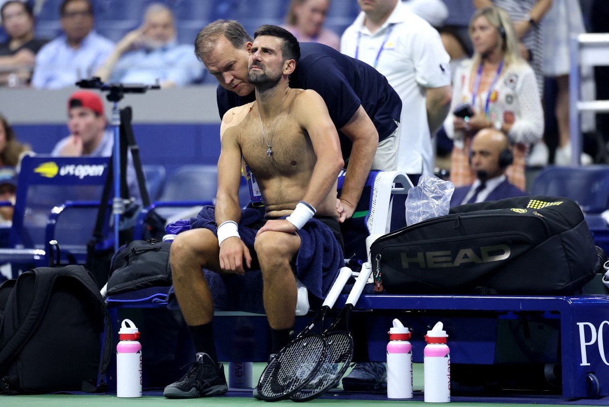 Djokovic says vomiting and cramps affected his US Open first-round loss