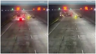 Mumbai-Pune Expressway Missing Link Tunnel Accident Caught On Camera As Fortuner Crashes Into Tempo