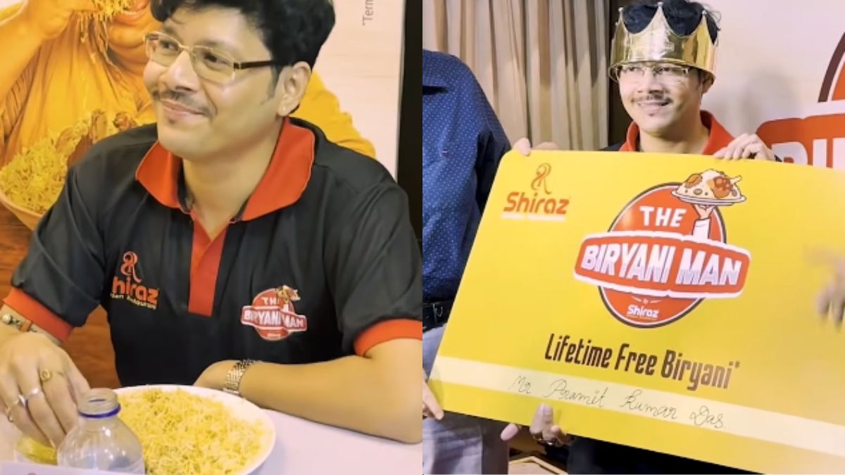 Man Eats 5 Plates Of Mutton Biryani In 45 Minutes, Wins Free Biryani For Life
