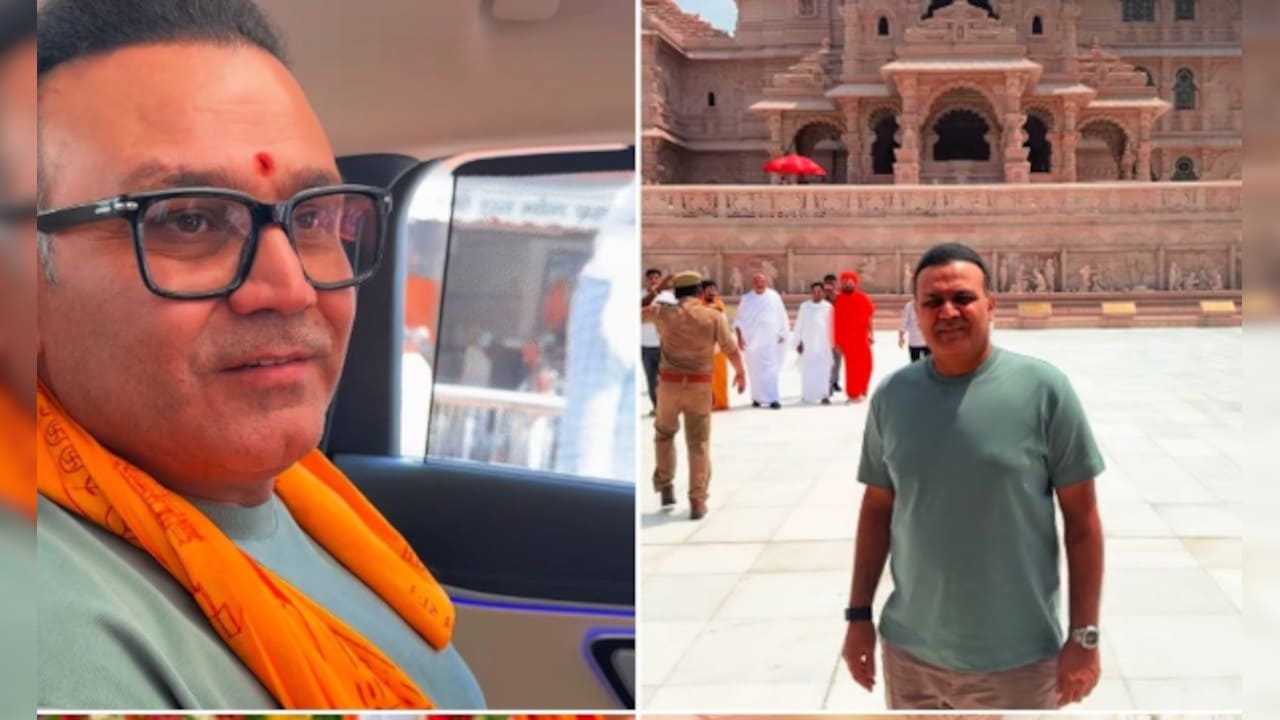 वीरेंद्र सहवाग पहुंचे अयोध्या, राम लला और हनुमानगढ़ी में बजरंगबली का लिया आशीर्वाद
