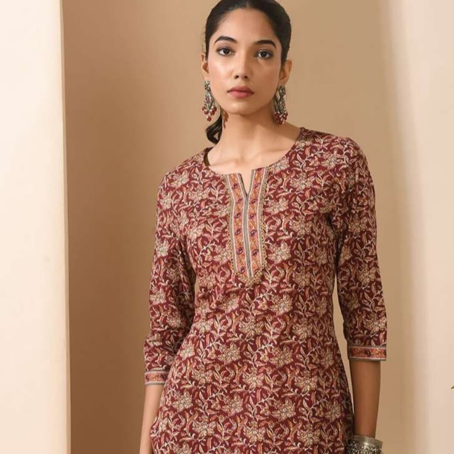 Click here to buy: JSIMAR Women Embellished Kurta (Multicolor)