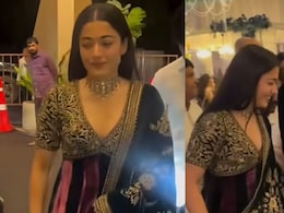 Rashmika Mandanna Attends Niranjan Reddy's Son's Engagement With Vijay Deverakonda In Rs 89,900 Anarkali