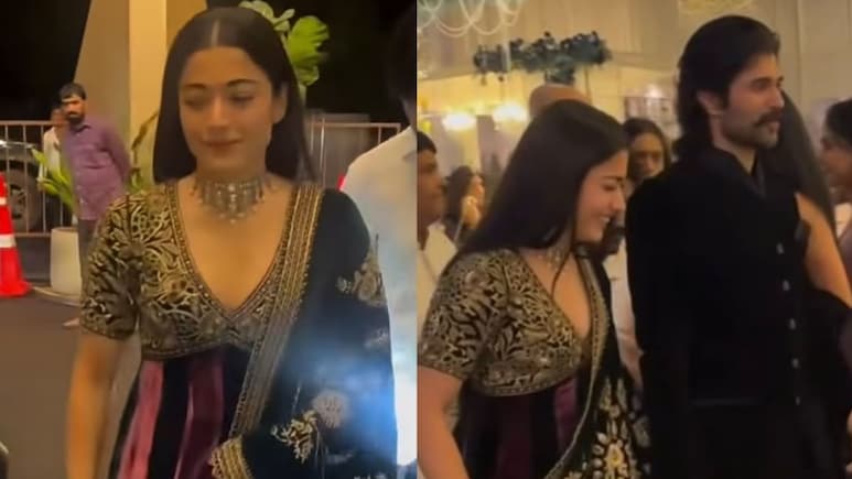 Rashmika Mandanna Attends Niranjan Reddy's Son's Engagement With Vijay Deverakonda In Rs 89,900 Anarkali