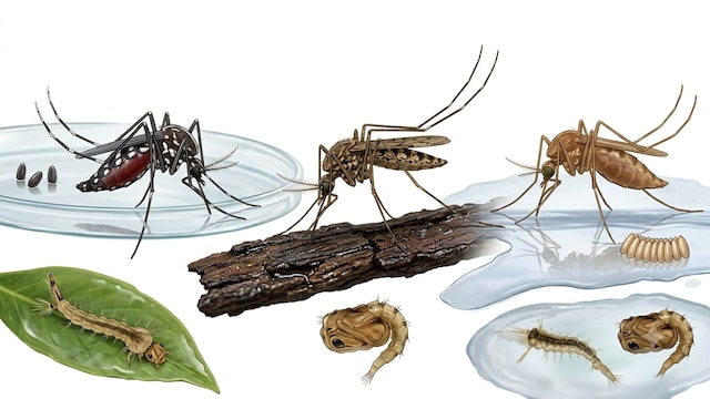 Aedes, anopheles and culex are the key disease causing mosquito types
