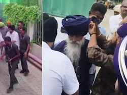 Turban Came Off, Re-Tied: Moment Sukhbir Badal's Attacker Was Arrested