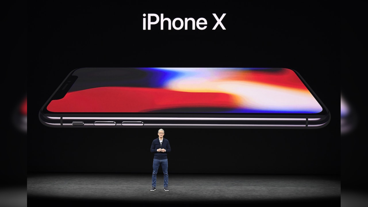 The iPhone X, unveiled by Apple Chief Executive Officer Tim Cook in 2017, marked the device's 10-year anniversary. The iPhone X, unveiled by Apple Chief Executive Officer Tim Cook in 2017, marked the device's 10-year anniversary.