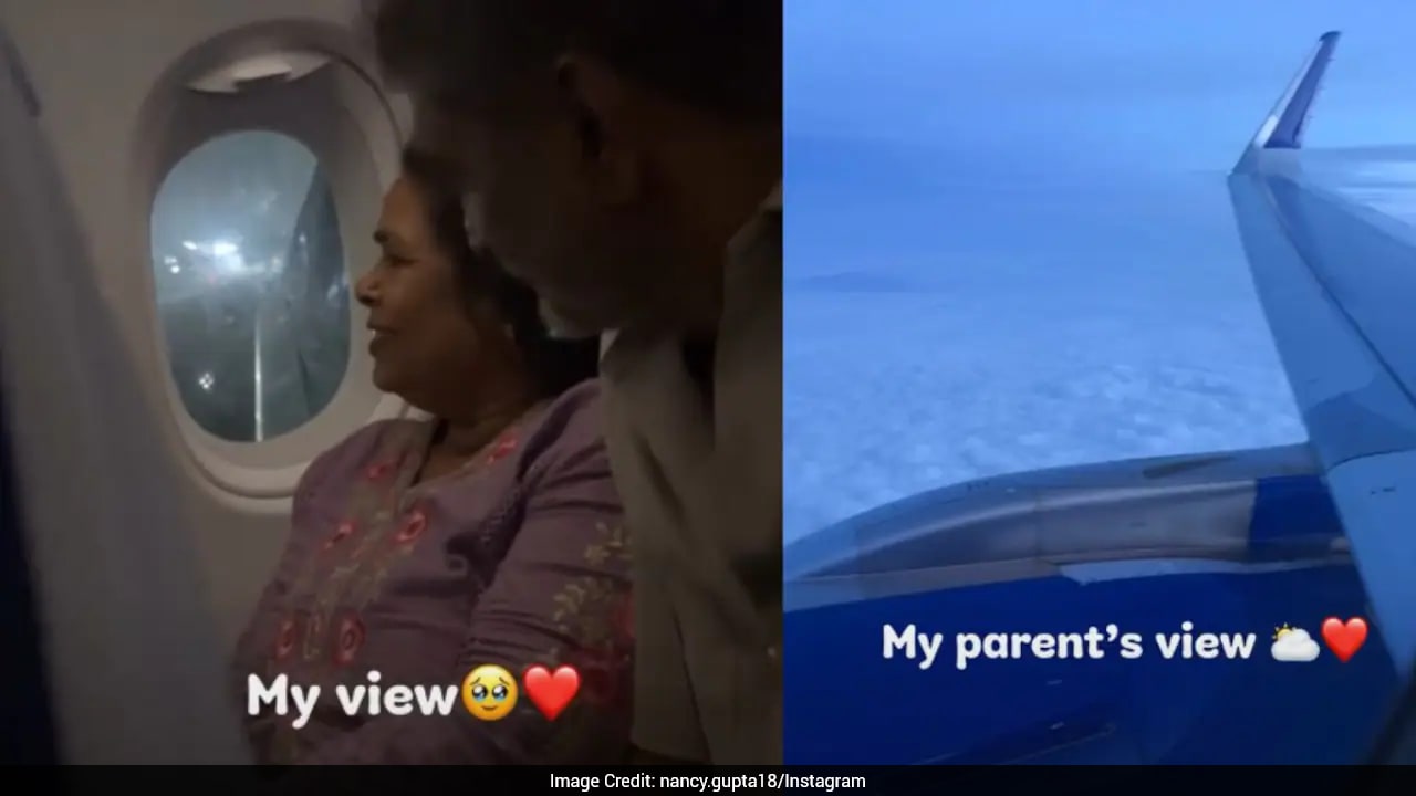 "Life Has Come Full Circle": Woman Shares Emotional Video Of Parents Experiencing First Flight