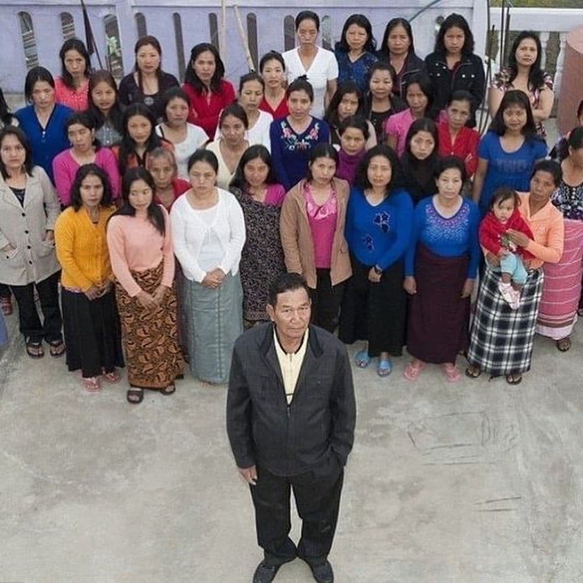 Ziona Chana Story 39 wives 181 members Worlds Biggest Family Mizoram
