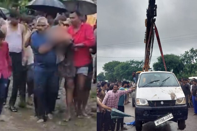राजगढ़ में पुल पार कर रही कार बही, बच्चे समेत 5 के शव मिले; सवार थे 11 लोग; रेस्क्यू अभियान जारी