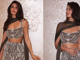 Jacqueline Fernandez Is A Vision In Custom Manish Malhotra Lehenga With Intricate Metallic Embroidery