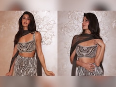 Jacqueline Fernandez Is A Vision In Custom Manish Malhotra Lehenga With Intricate Metallic Embroidery