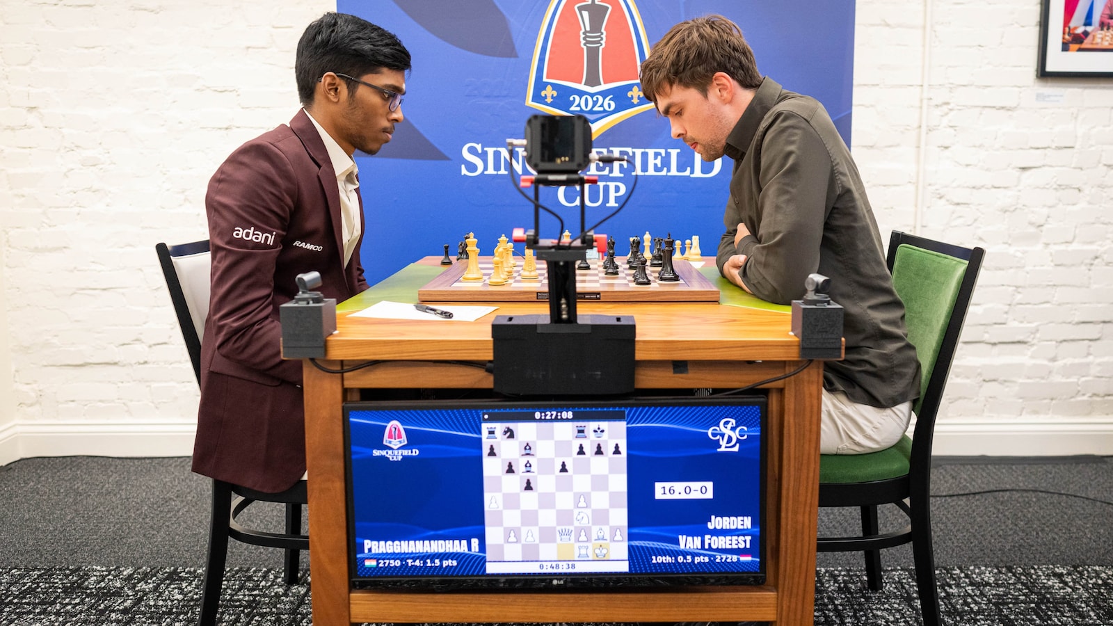 R Praggnanandhaa Bounces Back, Crushes Jorden Van Foreest At Sinquefield Cup