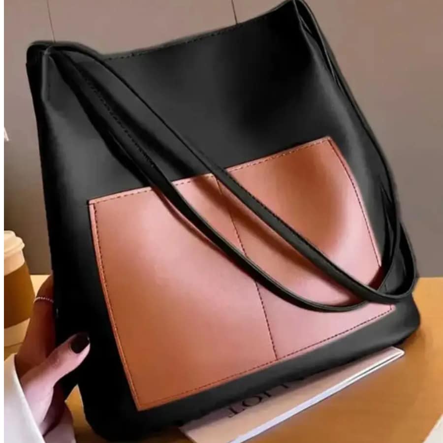 Click here to buy: CARRYZAAR Women Black & Brown Tote