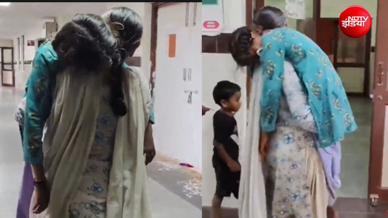 बिहार:  बेतिया के GMCH में स्ट्रेचर नहीं मिला तो 11 साल की बच्ची को गोद में लेकर भटकती रही मां