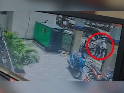 CCTV Shows Moment Lucknow Man Shot Wife Outside ICICI Bank