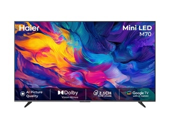 Haier Mini LED M70 स्मार्ट टीवी लॉन्च, 43 से लेकर 85 इंच डिस्प्ले का है ऑप्शन, जानें कीमत