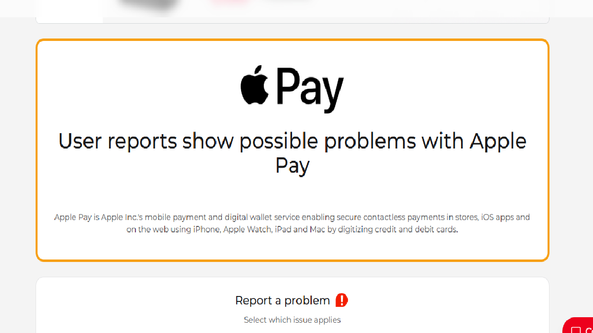 Apple Pay goes down 