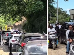 Mussoorie Highway Sees 10-km Jam After Landslide, Tourists Stuck For Hours