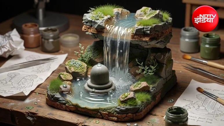 DIY Shivling Waterfall: 100 रुपये से कम खर्च में बनाएं वाटरफॉल शिवलिंग, घर में ही म&zwj;िल जाएंगी ये 5 चीजें