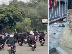Vehicles Torched, Statues Damaged As Meghalaya Students' Rally Turns Violent