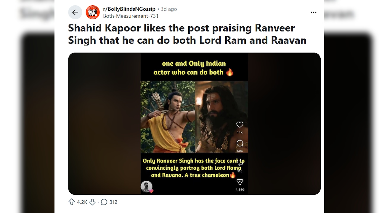 Ranveer Singh Ramayana Ranveer Singh Ramayana