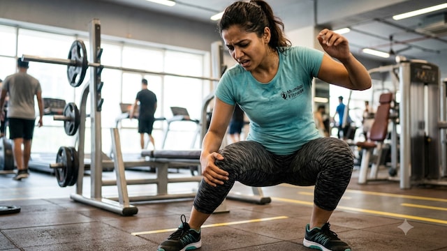Popping knees while performing squats could be a sign of joint health issues
