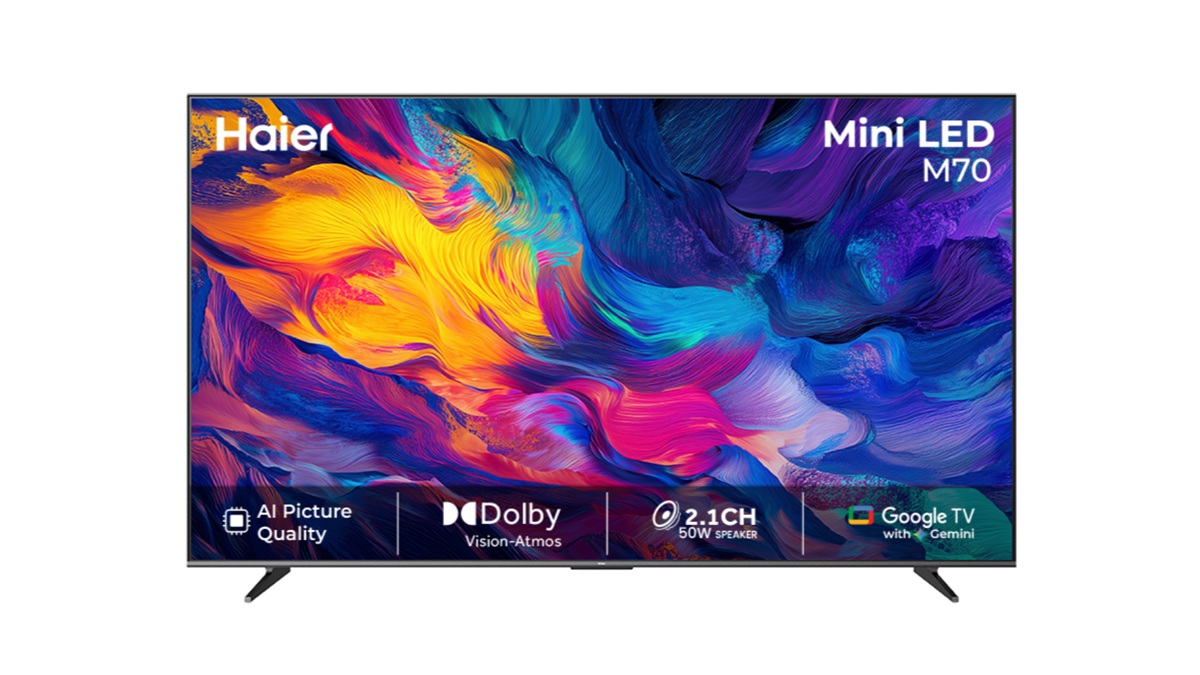 Haier Mini LED M70 स्मार्ट टीवी लॉन्च, 43 से लेकर 85 इंच डिस्प्ले का है ऑप्शन, जानें कीमत