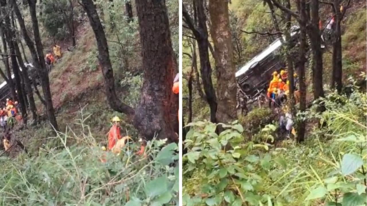 22 Injured As Bus Carrying Faridabad Tourists Falls Into Gorge In Uttarakhand
