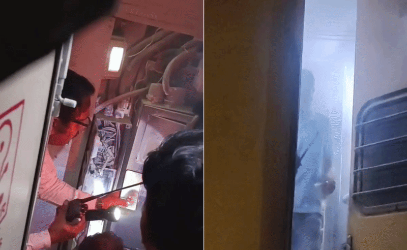 VIDEO: चलती ट्रेन के AC कोच में लगी आग, यात्रियों में मची चीख-पुकार; इटारसी में पेंचवैली एक्सप्रेस में हादसा