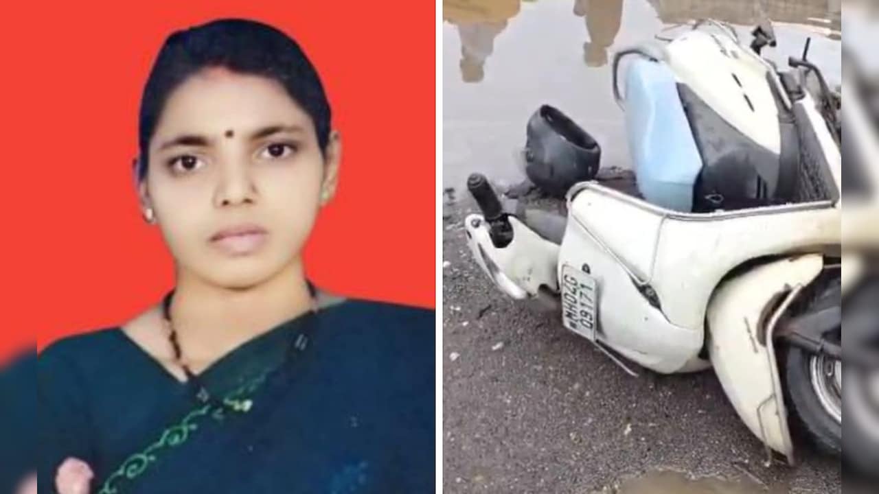 Woman In Thane Crushed By Truck After Scooter Hits Water-Filled Pothole