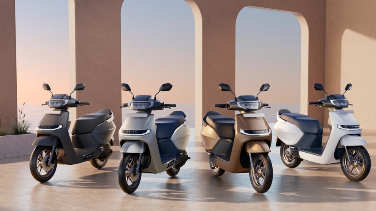Ather का नया स्कूटर लॉन्च, एक चार्ज में 161 किमी भागेगा, Bajaj Chetak और TVS iQube को टक्कर!