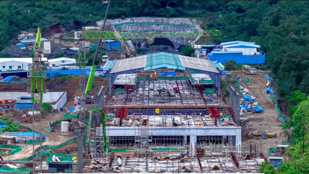 Under construction Virar Bullet Train station. Under construction Virar Bullet Train station.