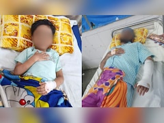 शरीर पर दांत से काटा, आंख में मारी पेंस‍िल, स्‍कूल में बच्चों की लड़ाई का वीडियो, शिकायत पर पिता का हाथ तोड़ा