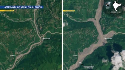 नेपाल आपदा की डराने वाली तस्वीर आईं सामने, WMO की सैटेलाइट इमेज में दिखी तबाही की पूरी कहानी