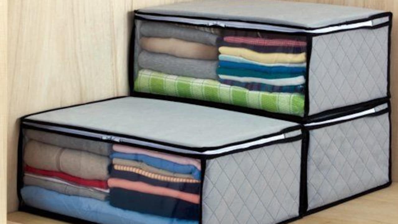 7 Saree Storage Organisers With Clear Windows For Neater Wardrobes 7 Saree Storage Organisers With Clear Windows For Neater Wardrobes