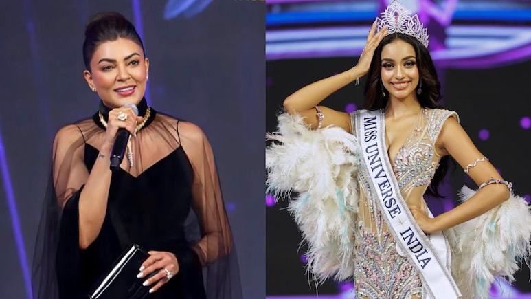 Internet Claims Sushmita Sen Ignored Miss Universe India Kaziah Liz Mejo In Viral Video