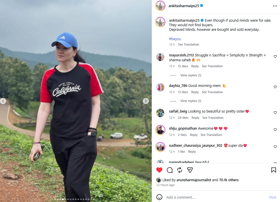 ips ankita sharma instagram post viral stoicism thought ips ankita sharma instagram post viral stoicism thought