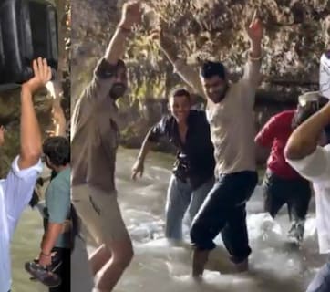 रोबर्स केव में सिर पर स्पीकर रख जमकर नाचे टूरिस्ट, बजने लगा हरियाणवी गाना तो भड़क उठे लोग