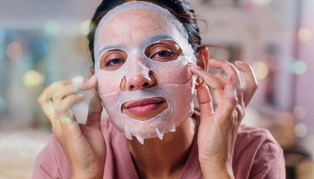 The face sheet masks enable hydrated skin to latch onto the foundation without flaking.