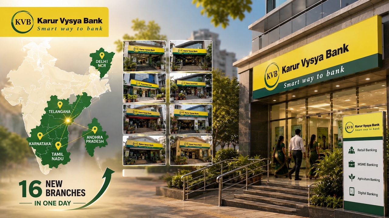 Karur Vysya Bank Branch Expansion: 16 New Outlets Opened In One Day