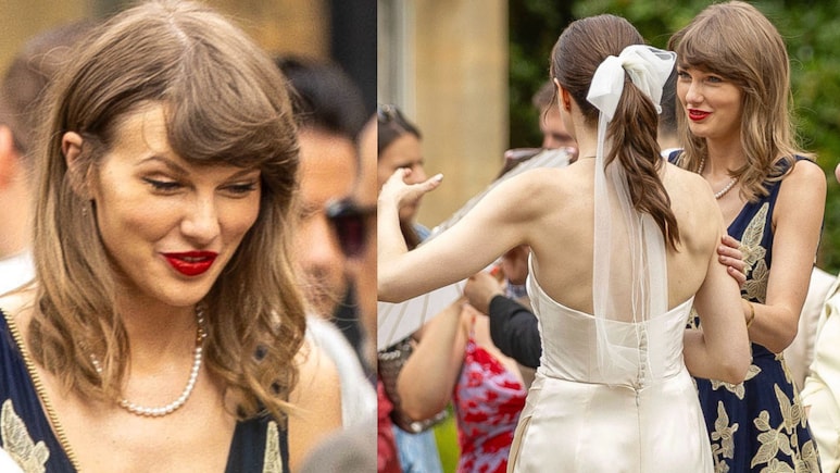 Taylor Swift Debuts A Chic New Haircut At Oli Jacobs-Laura Sisk's UK Wedding