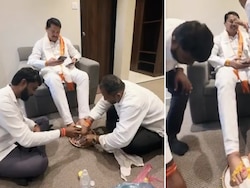 Congress Leader Nana Patole's Feet-Washing Video Draws BJP's "Culture" Jibe. He Replies