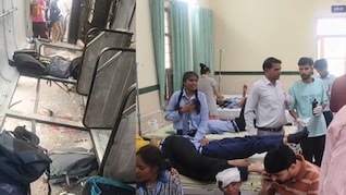 जोबनेर में स्कूल बस और स्कॉर्पियो की टक्&zwj;कर, डेढ़ दर्जन बच्चे घायल, खाटूश्यामजी जा रहे थे कार सवार