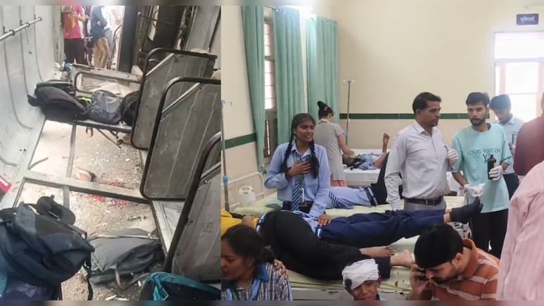 जोबनेर में स्कूल बस और स्कॉर्पियो की टक्&zwj;कर, डेढ़ दर्जन बच्चे घायल, खाटूश्यामजी जा रहे थे कार सवार
