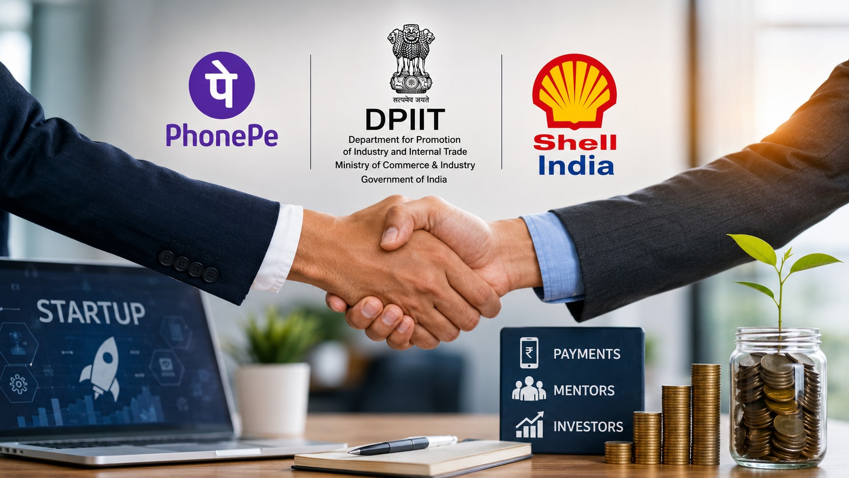 DPIIT signs MoUs with PhonePe, Shell India to boost startup access to payments, mentors, investors; PhonePe to run masterclasses, Shell offers E4 Smart Energy Track