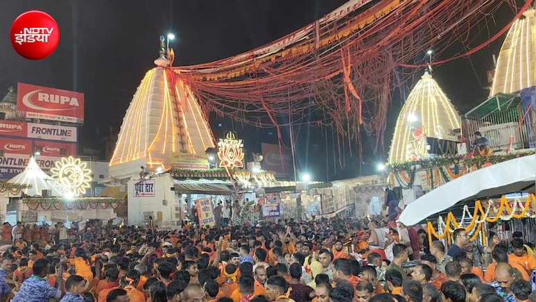 देवघर में 20 किमी तक श्रद्धालुओं की लंबी लाइन, सावन के दूसरे सोमवार पर 4 लाख भक्तों के पहुंचने की संभावना