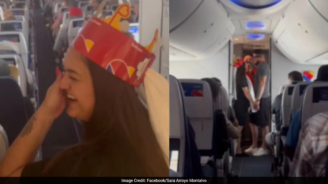 Watch: Eloping Couple Surprised With Wedding At 35,000 Feet Aboard Southwest Airlines Flight