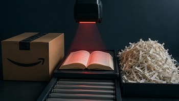Hidden Tracker 'Reveals' Amazon Mass-Scans, Shred Books Just To Feed AI: Report
