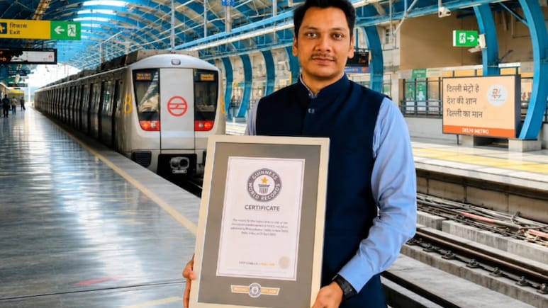 Delhi Metro Employee Sets Guinness Record For Fastest Journey Across Entire Network